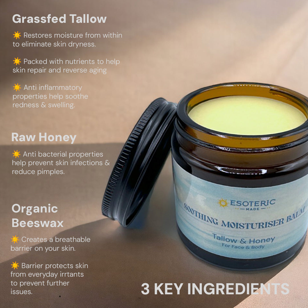 Tallow & Honey Soothing Moisturiser Balm - 60ml